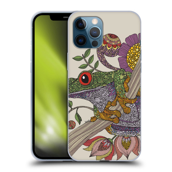 Valentina Animals And Floral Frog Soft Gel Case for Apple iPhone 12 Pro Max