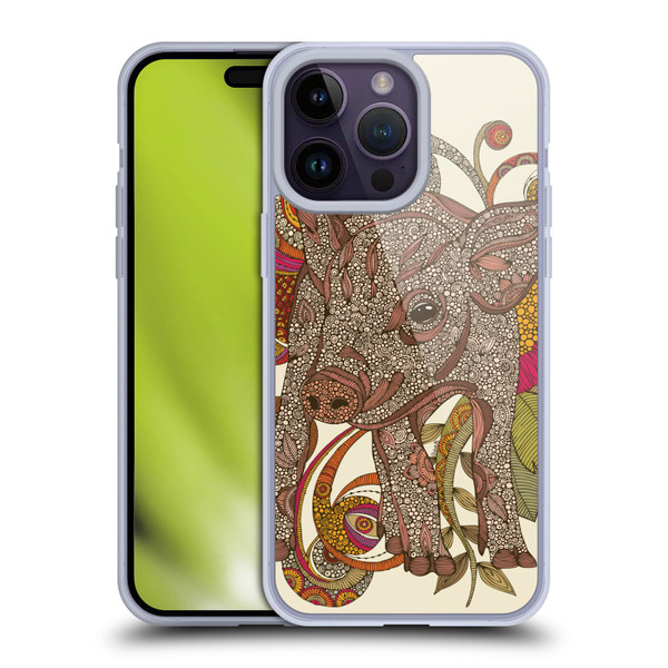 Valentina Animals And Floral Pig Soft Gel Case for Apple iPhone 14 Pro Max