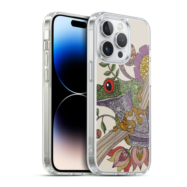 Valentina Animals And Floral Frog Soft Gel Case for Apple iPhone 14 Pro & MagSafe