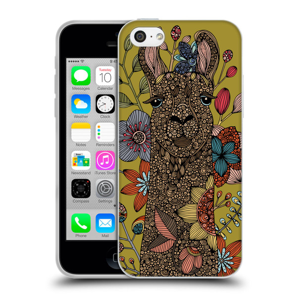 Valentina Animals And Floral Llama Soft Gel Case for Apple iPhone 5c
