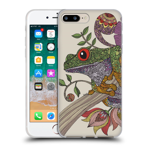 Valentina Animals And Floral Frog Soft Gel Case for Apple iPhone 7 Plus / iPhone 8 Plus
