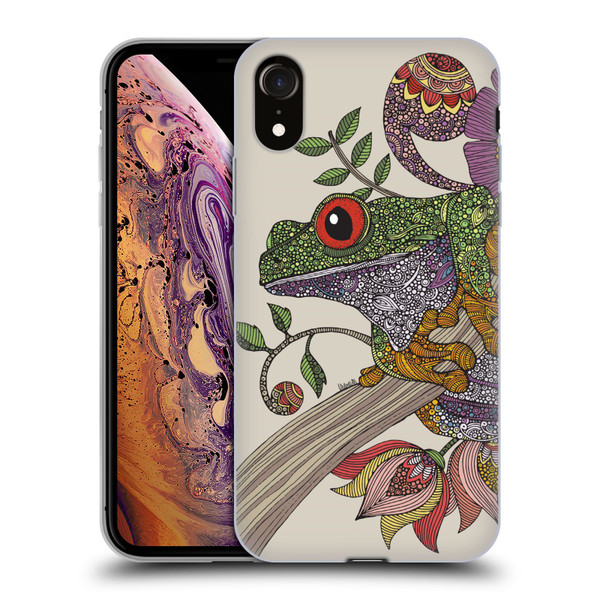 Valentina Animals And Floral Frog Soft Gel Case for Apple iPhone XR