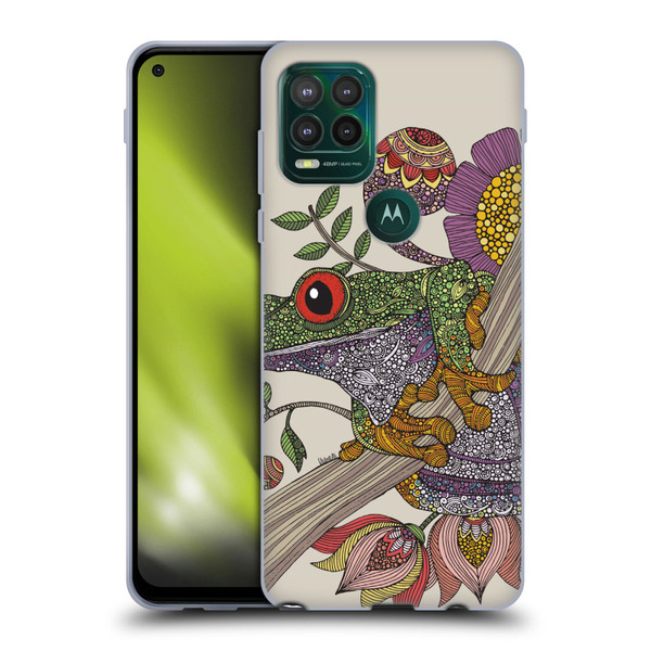 Valentina Animals And Floral Frog Soft Gel Case for Motorola Moto G Stylus 5G 2021