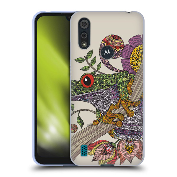 Valentina Animals And Floral Frog Soft Gel Case for Motorola Moto E6s (2020)