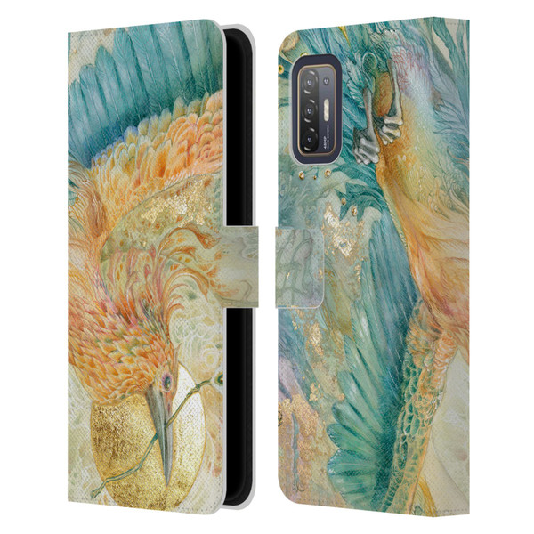 Stephanie Law Birds The Blue Above Leather Book Wallet Case Cover For HTC Desire 21 Pro 5G
