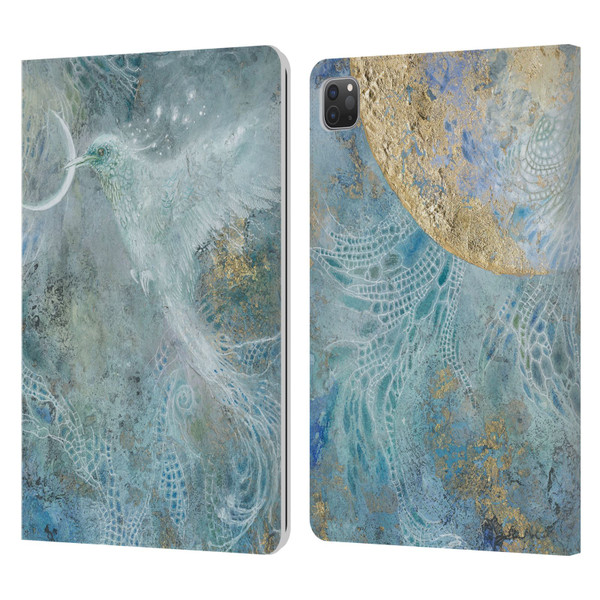 Stephanie Law Birds Silvers Of The Moon Leather Book Wallet Case Cover For Apple iPad Pro 11 2020 / 2021 / 2022