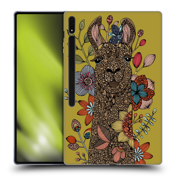 Valentina Animals And Floral Llama Soft Gel Case for Samsung Galaxy Tab S8 Ultra