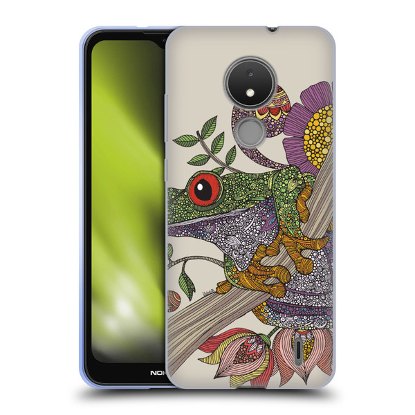 Valentina Animals And Floral Frog Soft Gel Case for Nokia C21