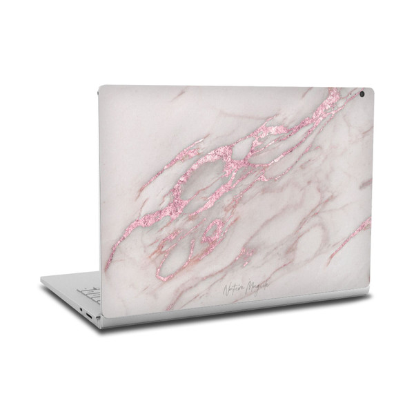 Nature Magick Marble Metallics Pink Vinyl Sticker Skin Decal Cover for Microsoft Surface Book 2