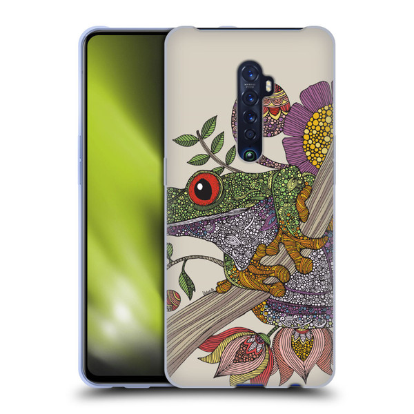Valentina Animals And Floral Frog Soft Gel Case for OPPO Reno 2
