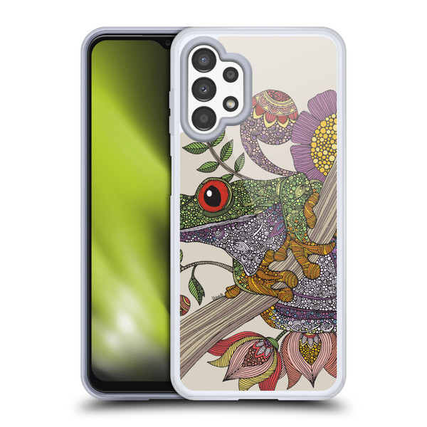 Valentina Animals And Floral Frog Soft Gel Case for Samsung Galaxy A13 (2022)