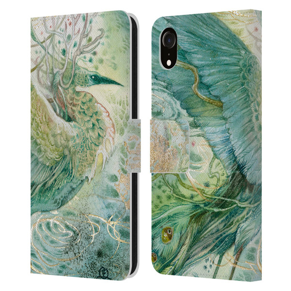 Stephanie Law Birds Phoenix Leather Book Wallet Case Cover For Apple iPhone XR