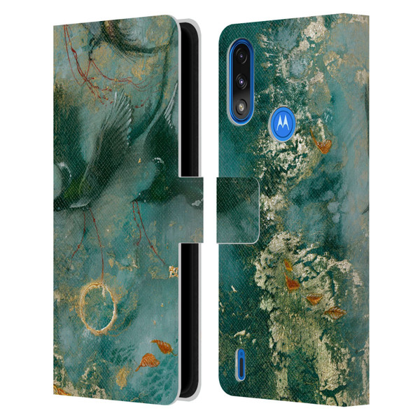 Stephanie Law Birds Three Fates Leather Book Wallet Case Cover For Motorola Moto E7 Power / Moto E7i Power