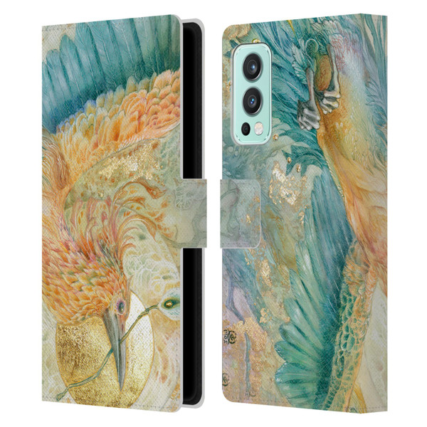 Stephanie Law Birds The Blue Above Leather Book Wallet Case Cover For OnePlus Nord 2 5G