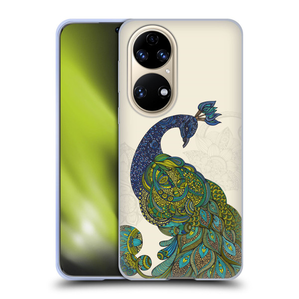 Valentina Birds Peacock Tail Soft Gel Case for Huawei P50