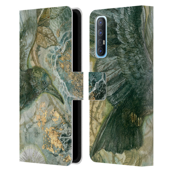 Stephanie Law Birds Detached Shadow Leather Book Wallet Case Cover For OPPO Find X2 Neo 5G