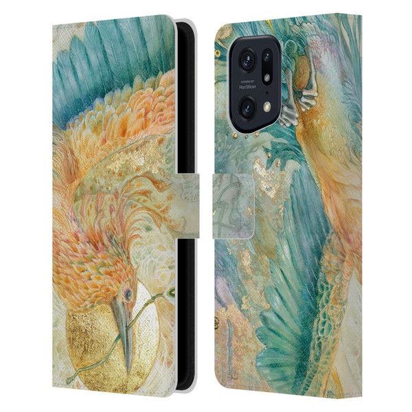 Stephanie Law Birds The Blue Above Leather Book Wallet Case Cover For OPPO Find X5 Pro