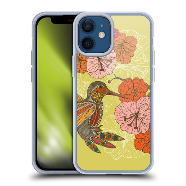 Valentina Birds Hummingbird Flower Soft Gel Case for Apple iPhone 12 Mini