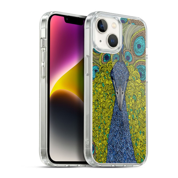 Valentina Birds The Peacock Soft Gel Case for Apple iPhone 14