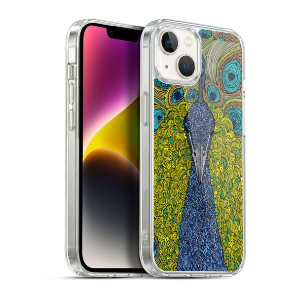 Valentina Birds The Peacock Soft Gel Case for Apple iPhone 14 Plus & MagSafe