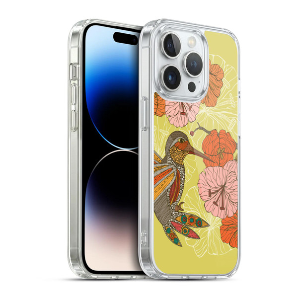 Valentina Birds Hummingbird Flower Soft Gel Case for Apple iPhone 14 Pro & MagSafe