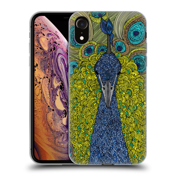 Valentina Birds The Peacock Soft Gel Case for Apple iPhone XR