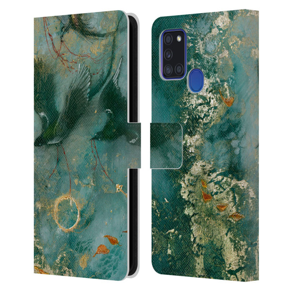 Stephanie Law Birds Three Fates Leather Book Wallet Case Cover For Samsung Galaxy A21s (2020)