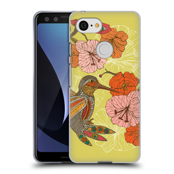 Valentina Birds Hummingbird Flower Soft Gel Case for Google Pixel 3