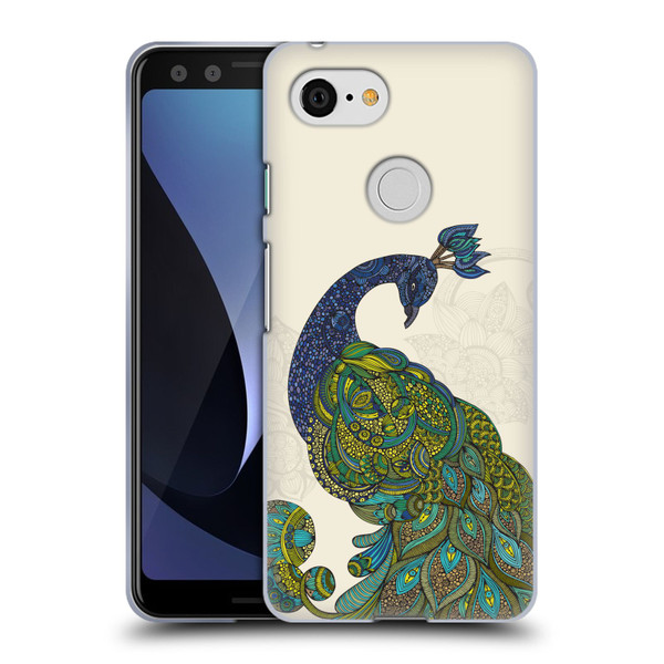 Valentina Birds Peacock Tail Soft Gel Case for Google Pixel 3
