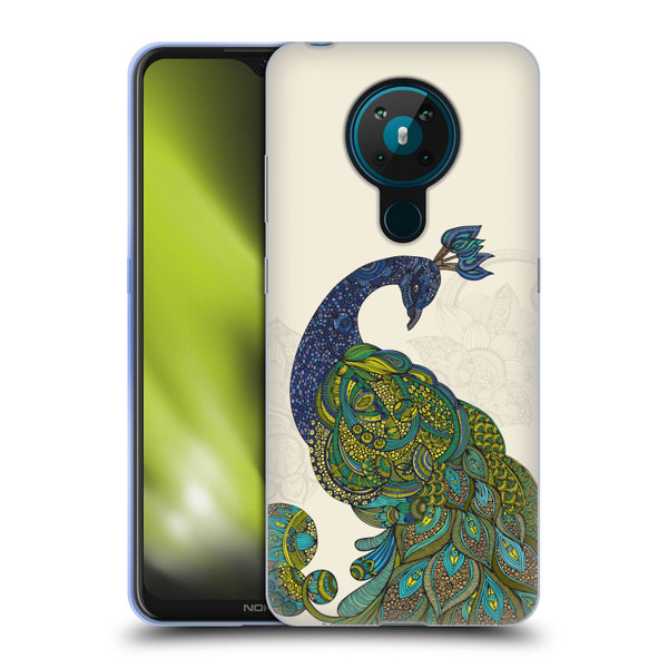 Valentina Birds Peacock Tail Soft Gel Case for Nokia 5.3
