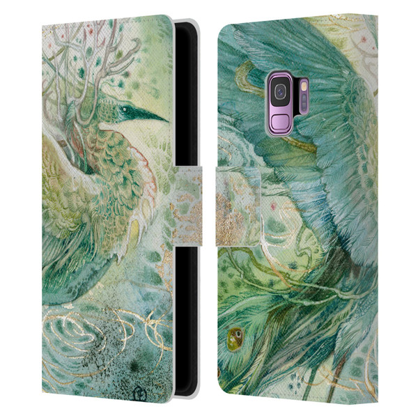 Stephanie Law Birds Phoenix Leather Book Wallet Case Cover For Samsung Galaxy S9