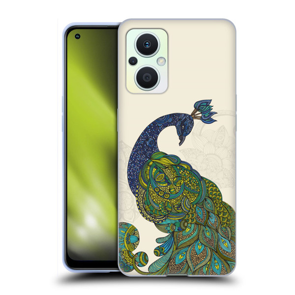 Valentina Birds Peacock Tail Soft Gel Case for OPPO Reno8 Lite