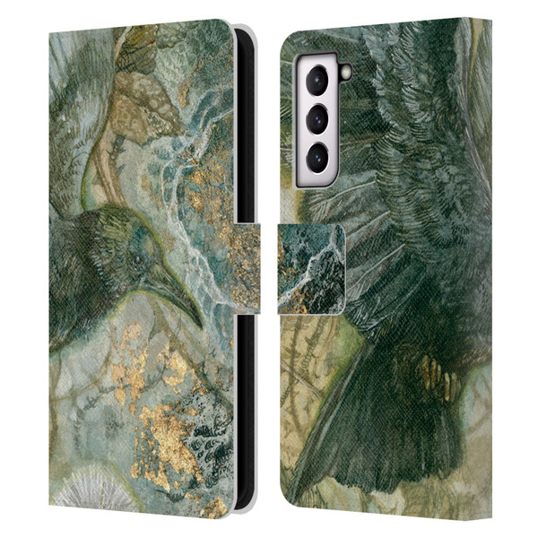 Stephanie Law Birds Detached Shadow Leather Book Wallet Case Cover For Samsung Galaxy S21 5G
