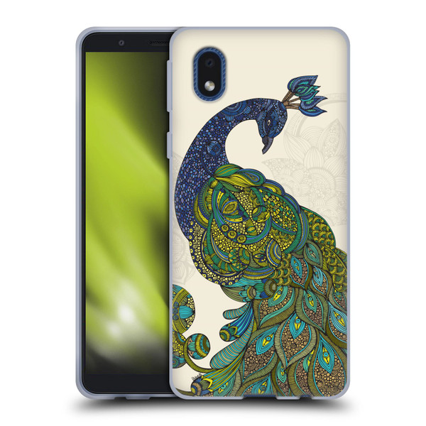 Valentina Birds Peacock Tail Soft Gel Case for Samsung Galaxy A01 Core (2020)