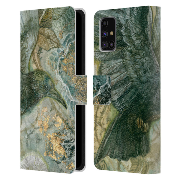 Stephanie Law Birds Detached Shadow Leather Book Wallet Case Cover For Samsung Galaxy M31s (2020)