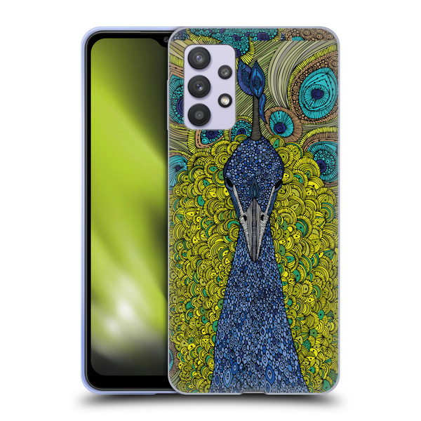 Valentina Birds The Peacock Soft Gel Case for Samsung Galaxy A32 5G / M32 5G (2021)