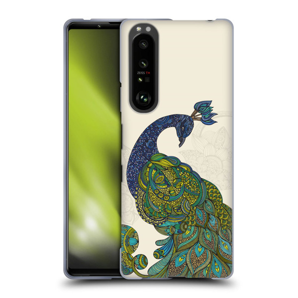 Valentina Birds Peacock Tail Soft Gel Case for Sony Xperia 1 III