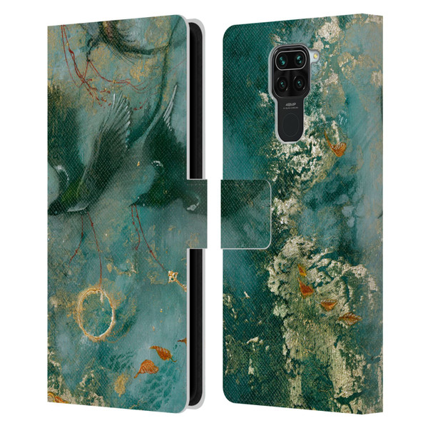 Stephanie Law Birds Three Fates Leather Book Wallet Case Cover For Xiaomi Redmi Note 9 / Redmi 10X 4G