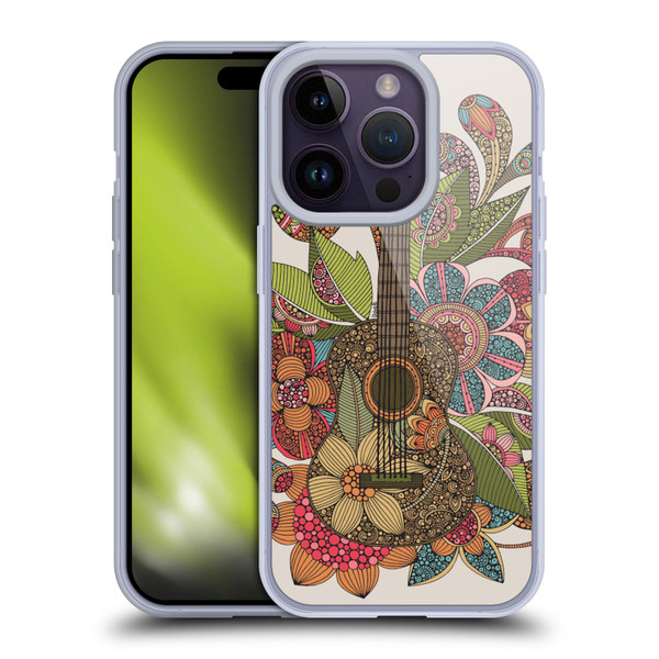 Valentina Bloom Ever Guitar Soft Gel Case for Apple iPhone 14 Pro