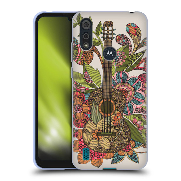 Valentina Bloom Ever Guitar Soft Gel Case for Motorola Moto E6s (2020)