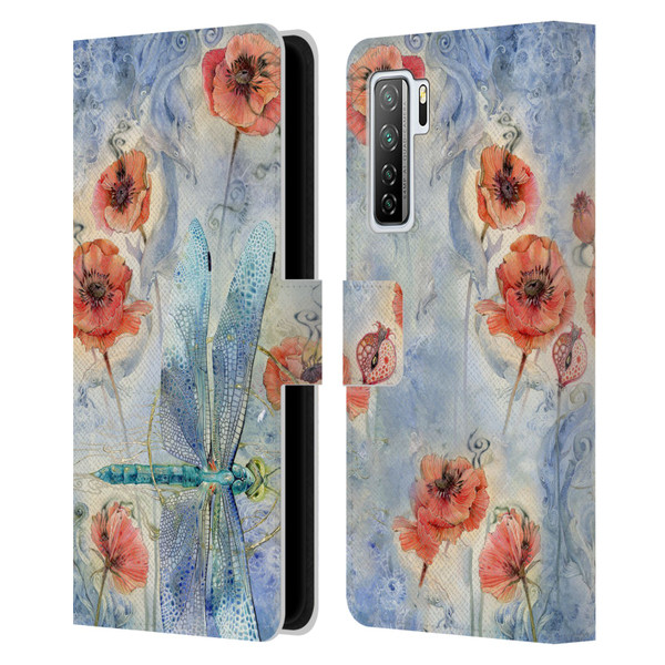 Stephanie Law Immortal Ephemera When Flowers Dream Leather Book Wallet Case Cover For Huawei Nova 7 SE/P40 Lite 5G