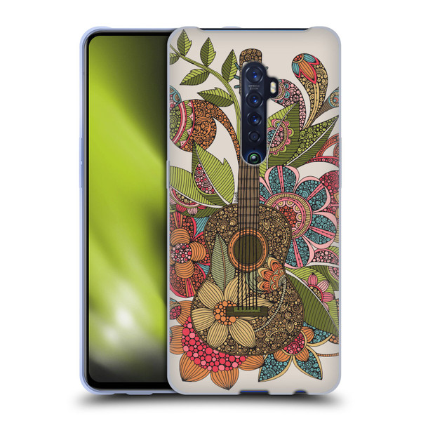 Valentina Bloom Ever Guitar Soft Gel Case for OPPO Reno 2