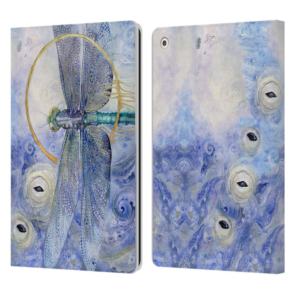 Stephanie Law Immortal Ephemera Dragonfly Leather Book Wallet Case Cover For Apple iPad 10.2 2019/2020/2021