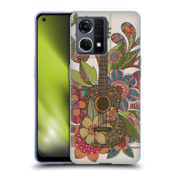 Valentina Bloom Ever Guitar Soft Gel Case for OPPO Reno8 4G