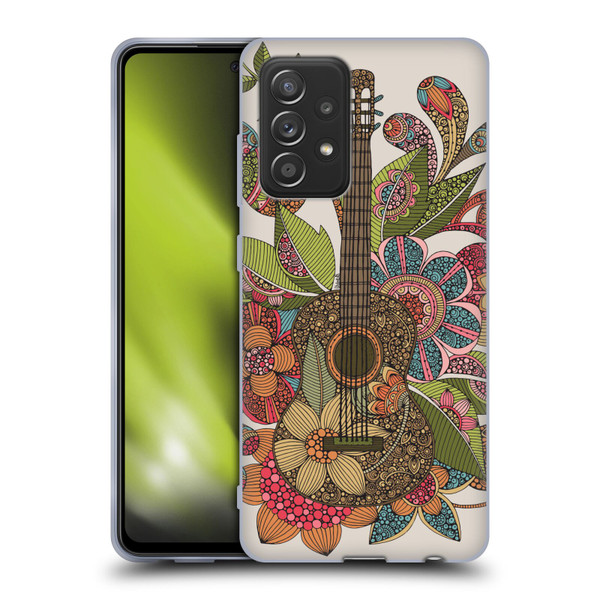 Valentina Bloom Ever Guitar Soft Gel Case for Samsung Galaxy A52 / A52s / 5G (2021)