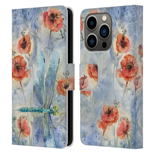 Stephanie Law Immortal Ephemera When Flowers Dream Leather Book Wallet Case Cover For Apple iPhone 14 Pro