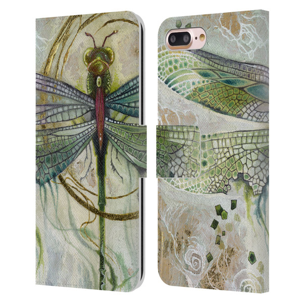 Stephanie Law Immortal Ephemera Damselfly 2 Leather Book Wallet Case Cover For Apple iPhone 7 Plus / iPhone 8 Plus
