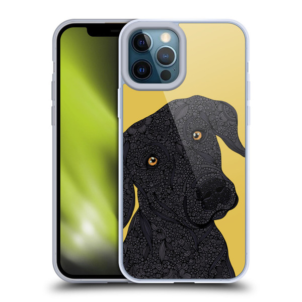 Valentina Dogs Black Labrador Soft Gel Case for Apple iPhone 12 Pro Max