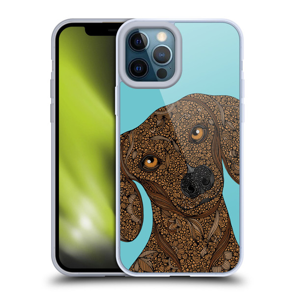 Valentina Dogs Dachshund Soft Gel Case for Apple iPhone 12 Pro Max