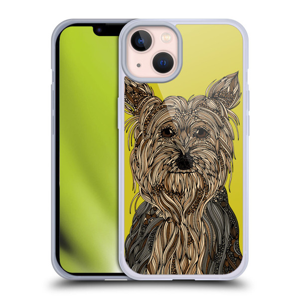Valentina Dogs Yorkshire Terrier Soft Gel Case for Apple iPhone 13